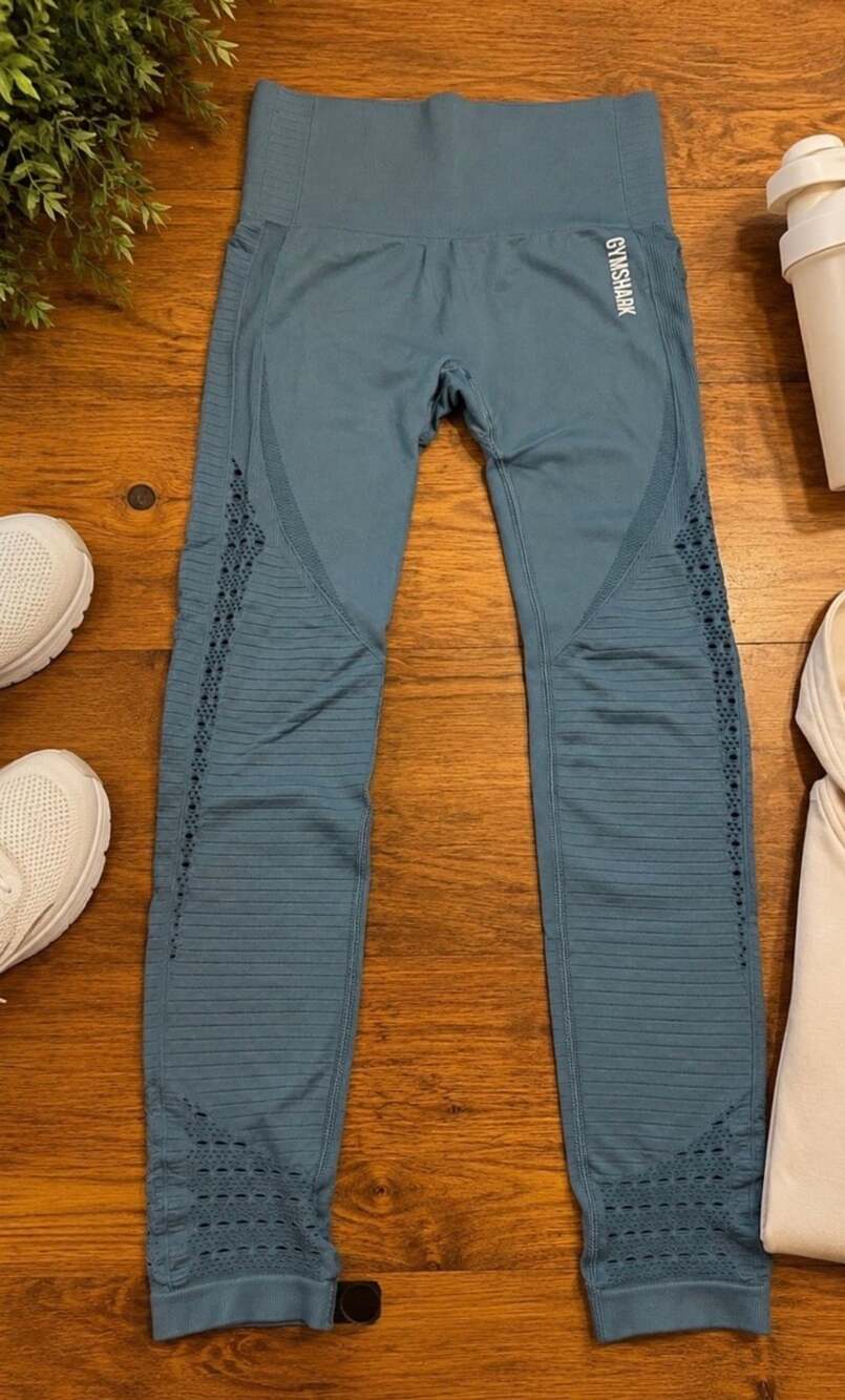 Gymshark Vital Seamless Leggings Size S Blue (L1)